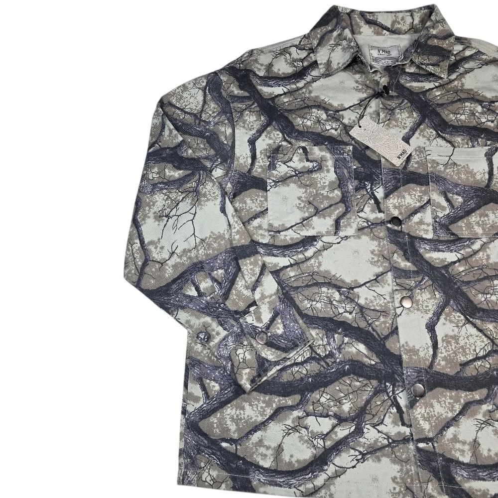 NWT NOMAD Craft+Flow‎ Men's Tree Camo Hunting Canvas Shirt Jacket Shacket Size M